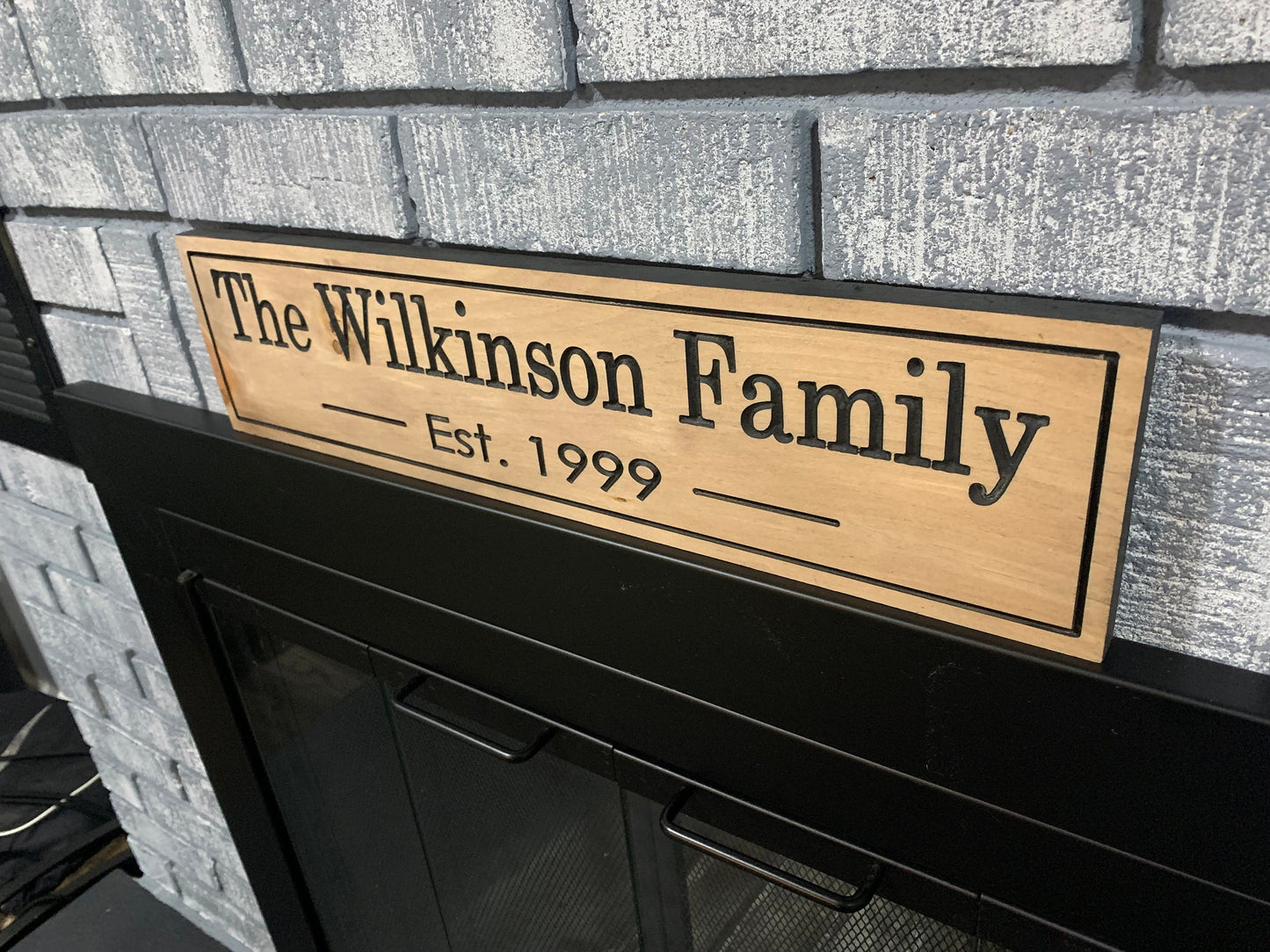 Personalized Family Name Sign, Welcome Sign, Wood Engraved Sign, Custom Sign, Wooden Sign, Mother's Day Gift, Birthday Gift, House Warming