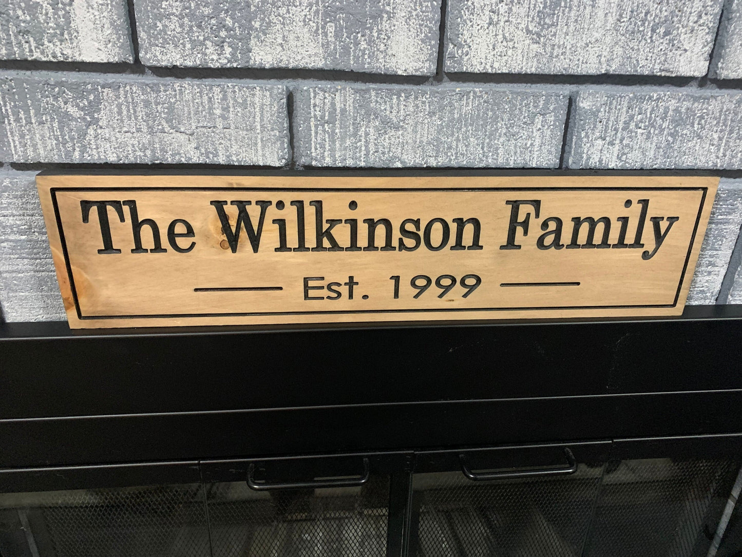 Personalized Family Name Sign, Welcome Sign, Wood Engraved Sign, Custom Sign, Wooden Sign, Mother's Day Gift, Birthday Gift, House Warming