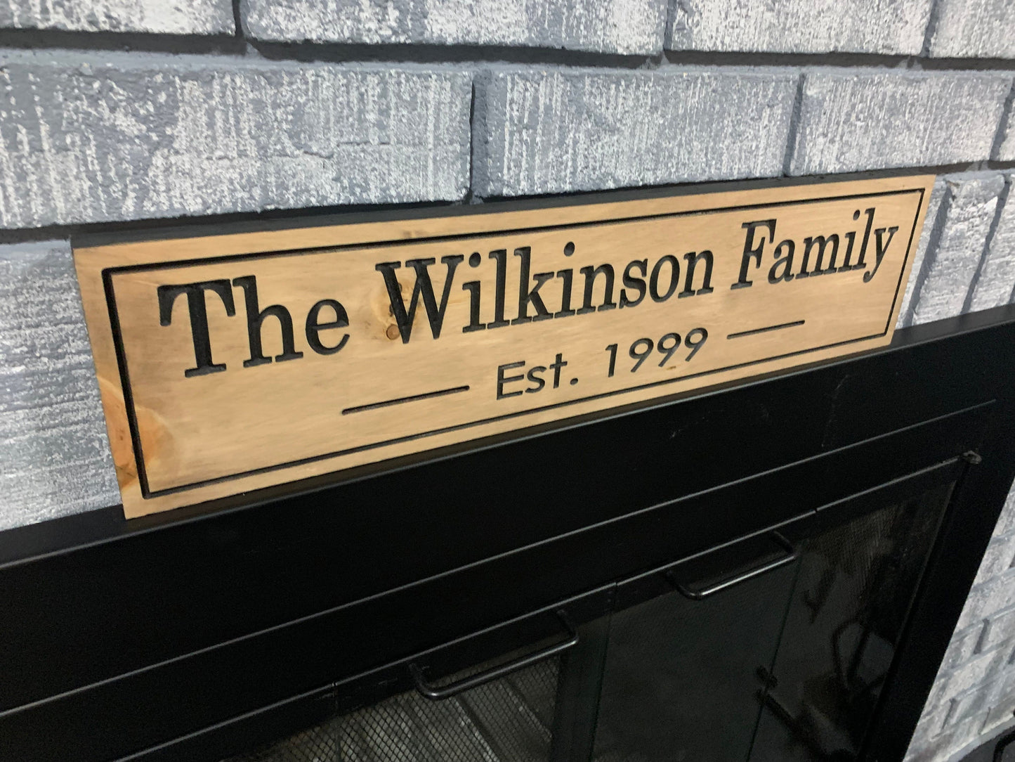 Personalized Family Name Sign, Welcome Sign, Wood Engraved Sign, Custom Sign, Wooden Sign, Mother's Day Gift, Birthday Gift, House Warming