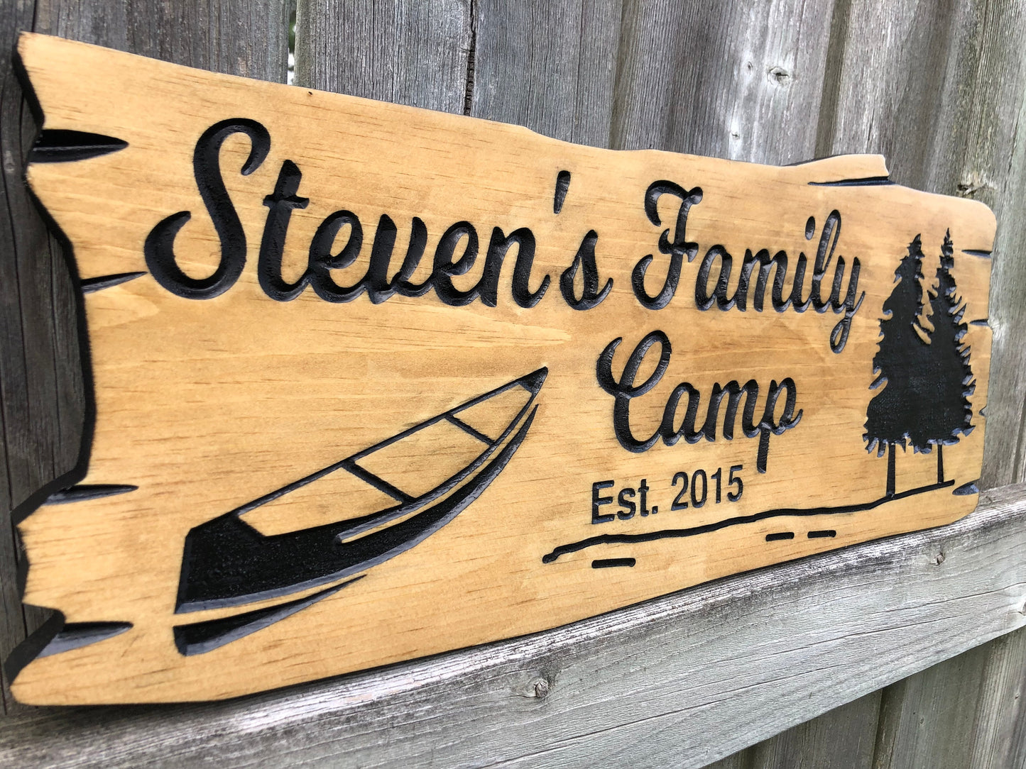 Custom Outdoor Cottage Sign | Wooden Anniversary Gift | Personalized Lakehouse Sign | Rustic Cottage Sign | Engraved Sign | Wood Sign