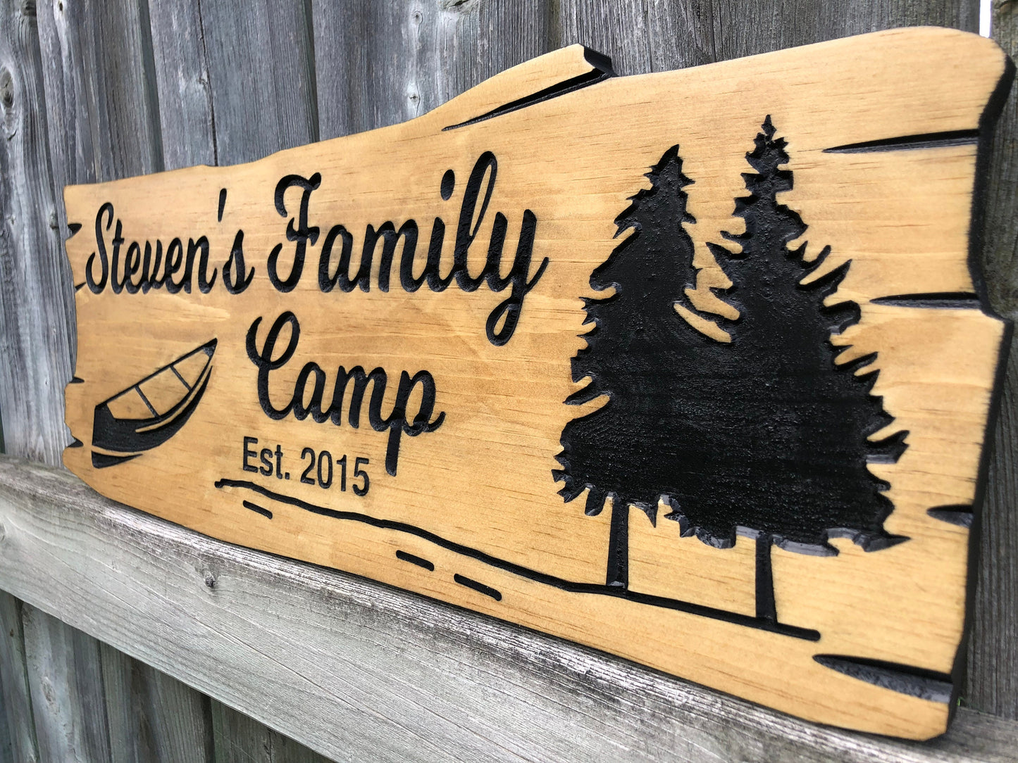 Custom Outdoor Cottage Sign | Wooden Anniversary Gift | Personalized Lakehouse Sign | Rustic Cottage Sign | Engraved Sign | Wood Sign