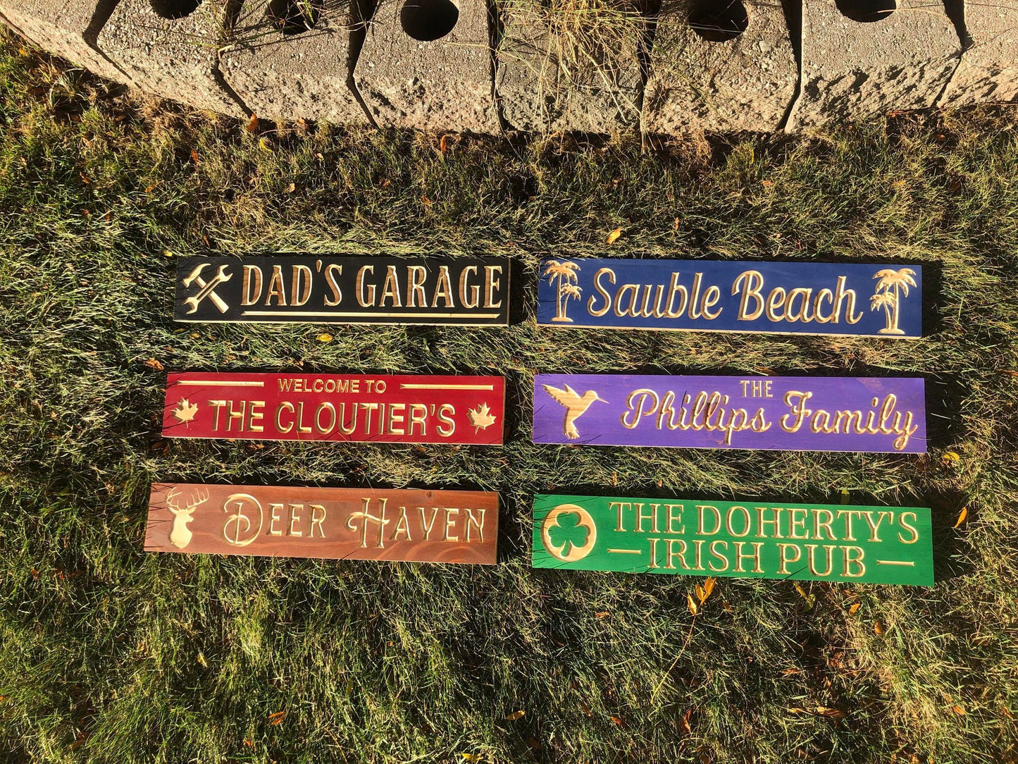 Personalized Last Name Sign | Custom family Name Sign | Personalized Trail Sign | Trail Sign | Wood Sign | Lake Sign | Humming Bird Sign