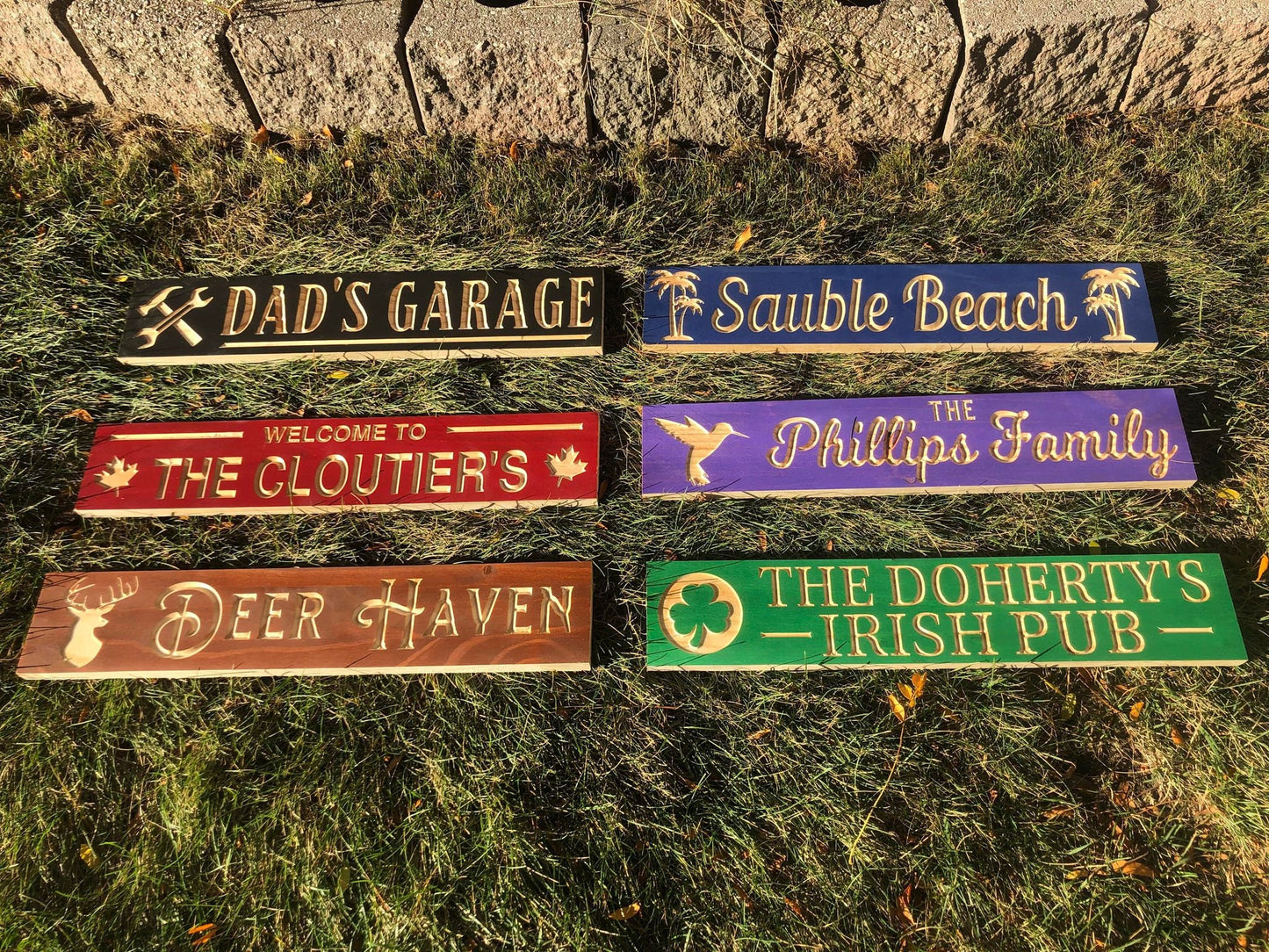Personalized Last Name Sign | Custom family Name Sign | Personalized Trail Sign | Trail Sign | Wood Sign | Lake Sign | Humming Bird Sign