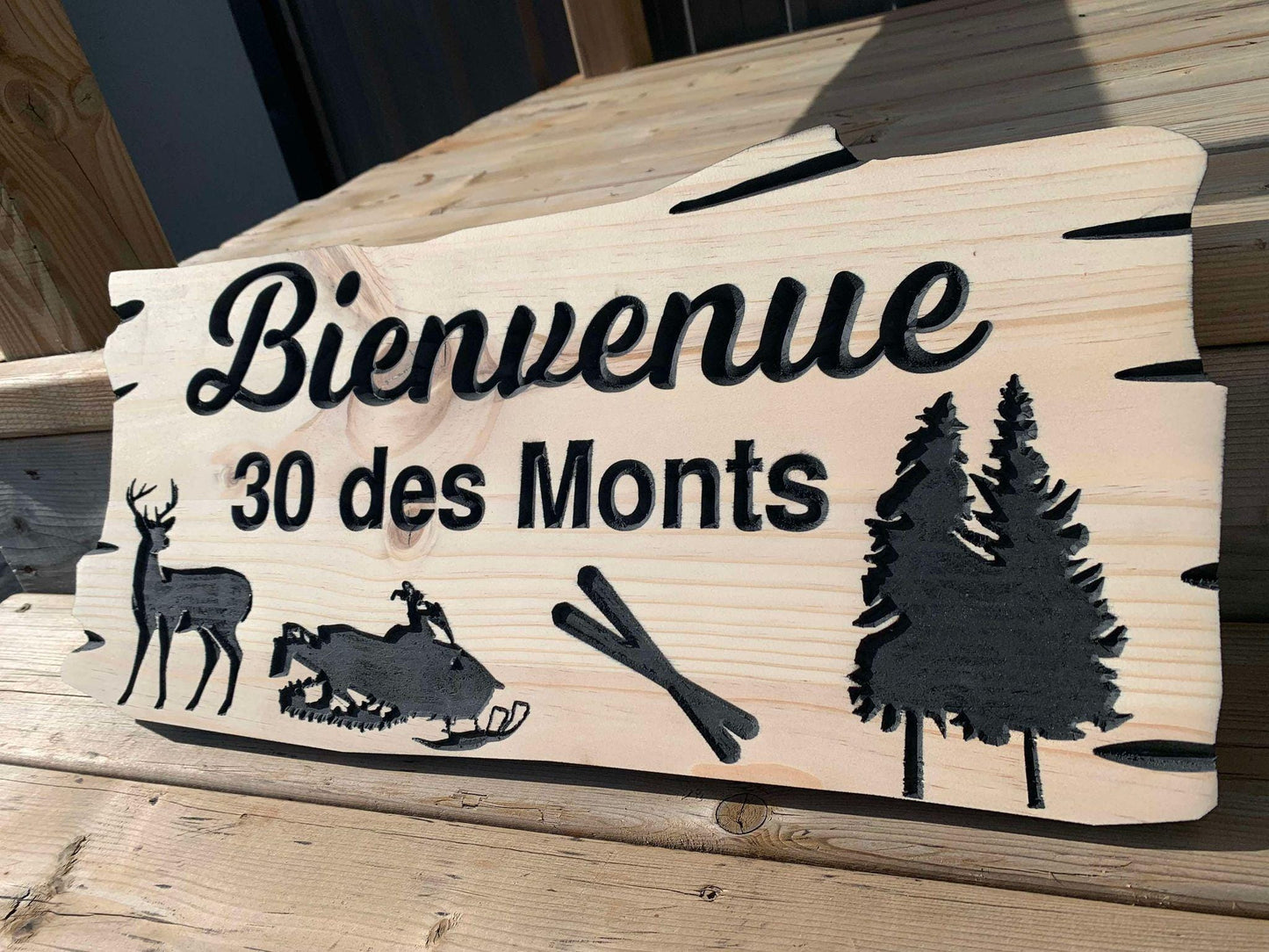 Wood Cottage Sign | Custom Cottage Sign | Wood Cottage Sign | Anniversary Gift | Welcome Sign | Rustic Cottage Sign | Engraved Sign