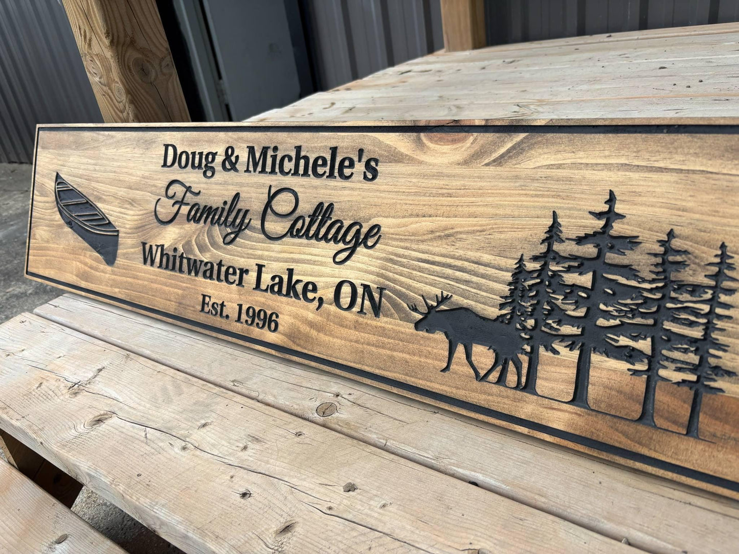 Family Name Lakehouse sign, Rustic outdoor sign, Lodge Sign, Personalized Family Sign, Custom Wooden Sign, Wilderness Sign, Personal Gift