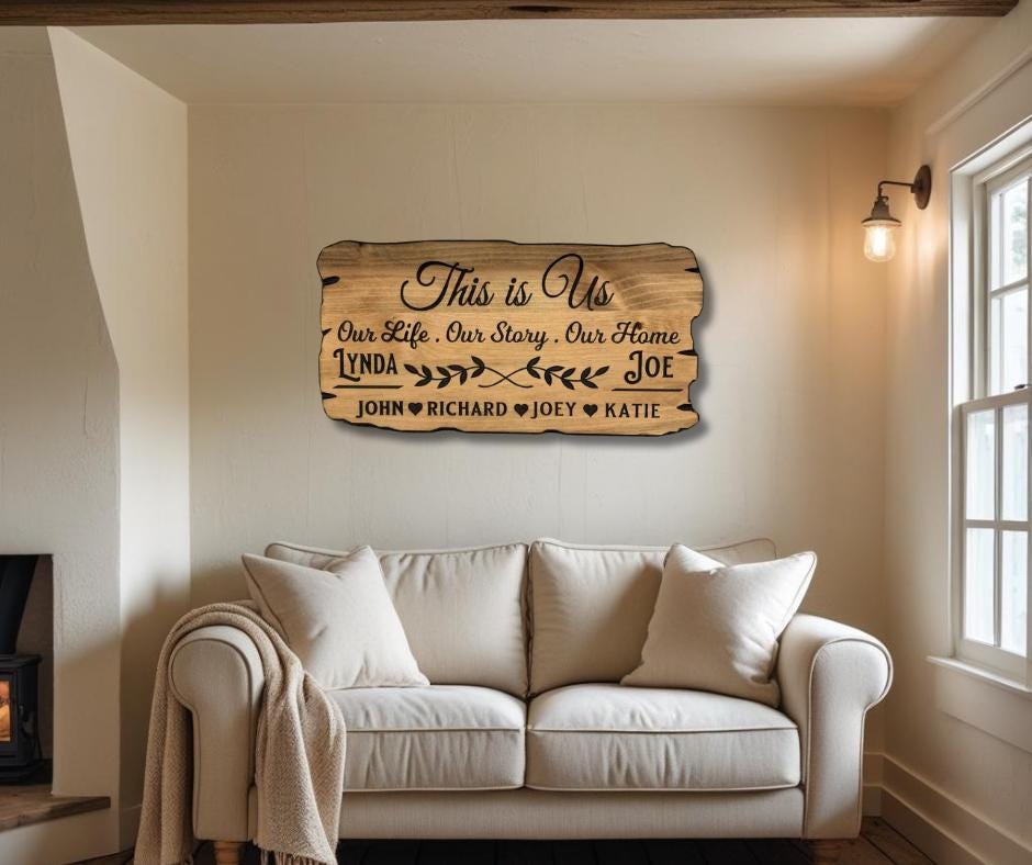 Personalized Custom Wood Sign – Last Name, Family Name, Established Sign – Rustic Wall Art for Wedding, Anniversary, Housewarming Gift