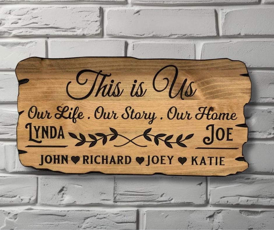 Personalized Custom Wood Sign – Last Name, Family Name, Established Sign – Rustic Wall Art for Wedding, Anniversary, Housewarming Gift