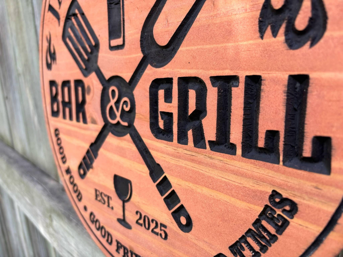 Custom Wood Bar Sign – Engraved Pub Quote, Rustic Whiskey & Bourbon Bar Decor, Speakeasy or Tavern Wall Plaque