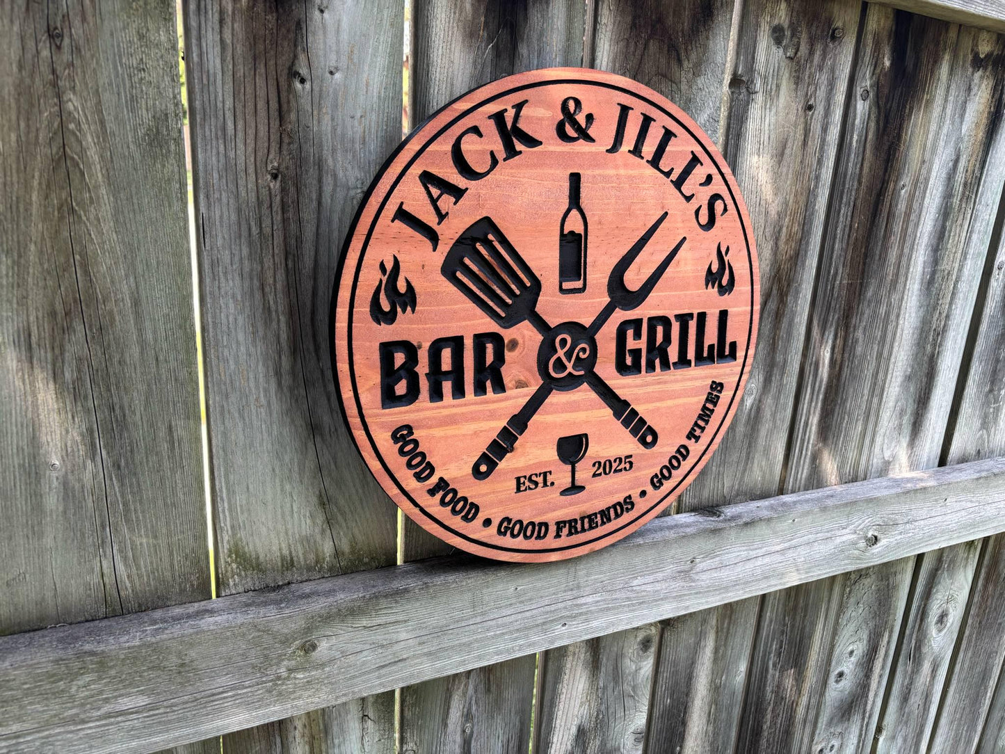 Custom Wood Bar Sign – Engraved Pub Quote, Rustic Whiskey & Bourbon Bar Decor, Speakeasy or Tavern Wall Plaque