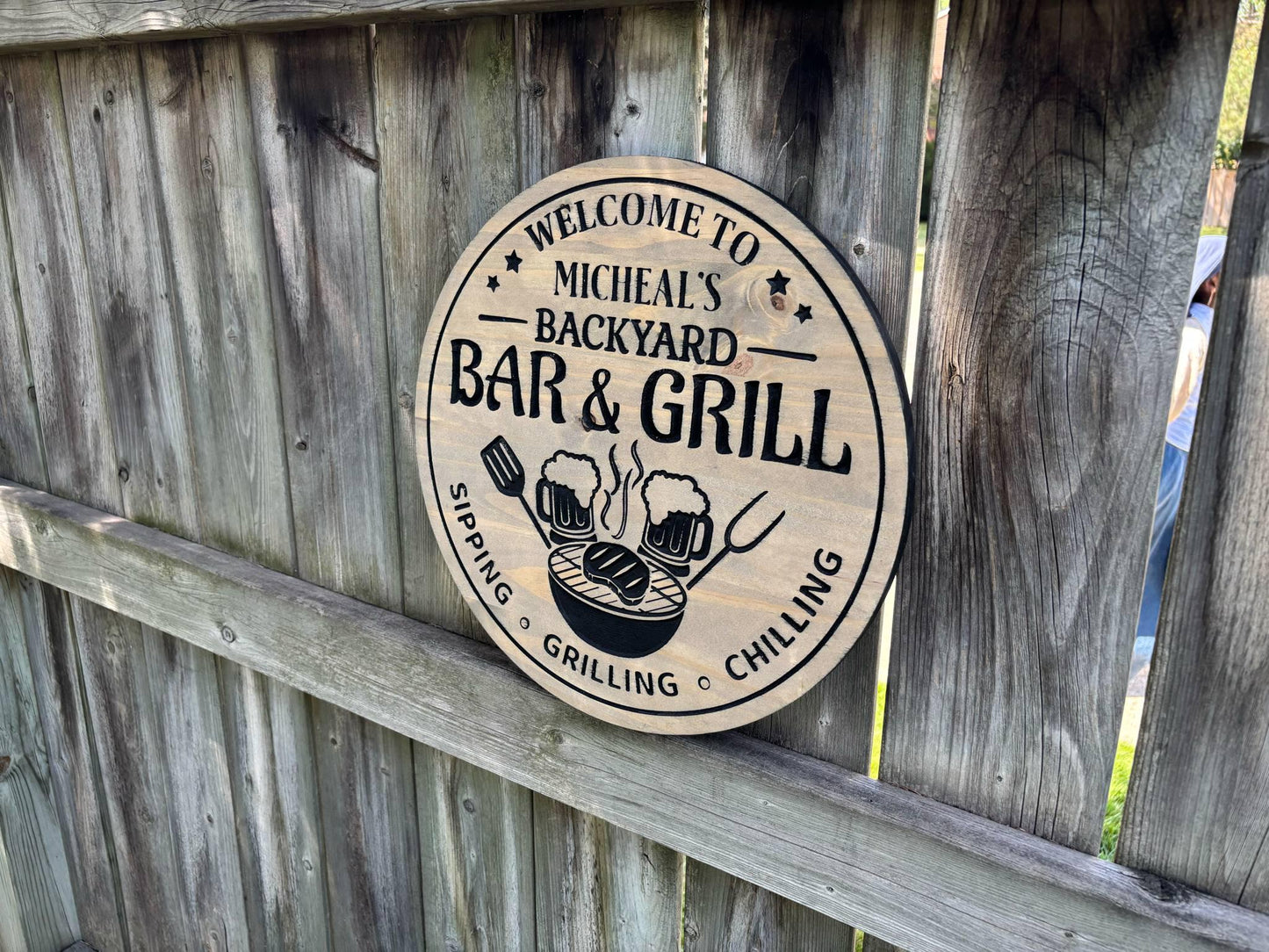 Rustic Wood Bar Sign – Handcrafted Home Bar Decor, Wooden Wall Plaque, Farmhouse Bar Gift