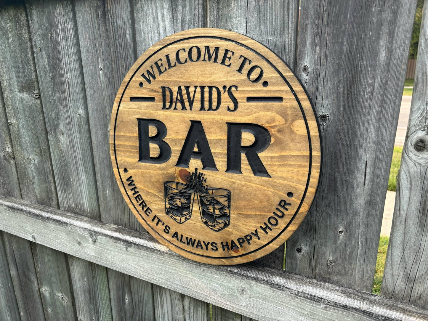 Personalized Welcome Bar Sign – Custom Home Bar Decor, Wall Sign for Man Cave, Party, or Cocktail Lounge | Custom Bar Gift