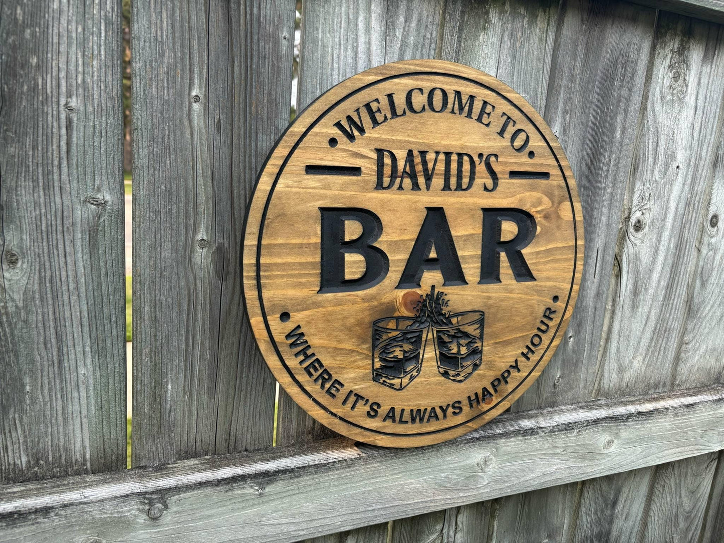Personalized Welcome Bar Sign – Custom Home Bar Decor, Wall Sign for Man Cave, Party, or Cocktail Lounge | Custom Bar Gift