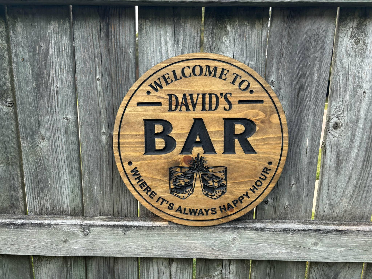 Personalized Welcome Bar Sign – Custom Home Bar Decor, Wall Sign for Man Cave, Party, or Cocktail Lounge | Custom Bar Gift