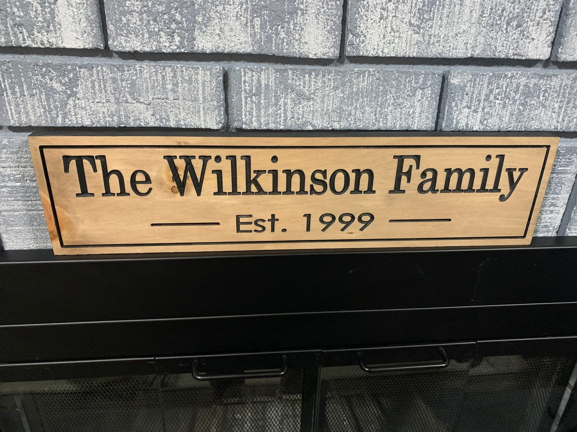 Personalized Family Name Sign, Welcome Sign, Wood Engraved Sign, Custom Sign, Wooden Sign, Mother's Day Gift, Birthday Gift, House Warming