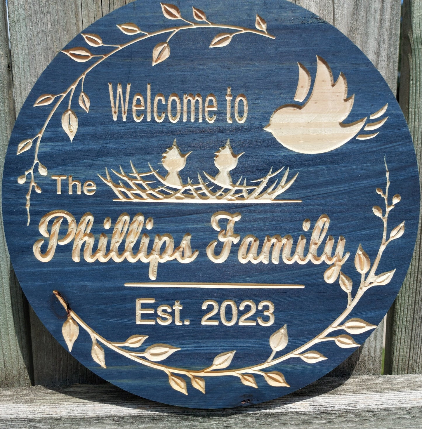 Custom Family Name Sign | Personalized Wood Sign | Wooden Family Name Sign | Custom Engraved Wood Sign | Wood Sign