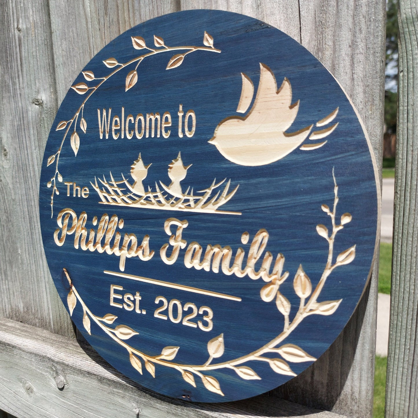 Custom Family Name Sign | Personalized Wood Sign | Wooden Family Name Sign | Custom Engraved Wood Sign | Wood Sign