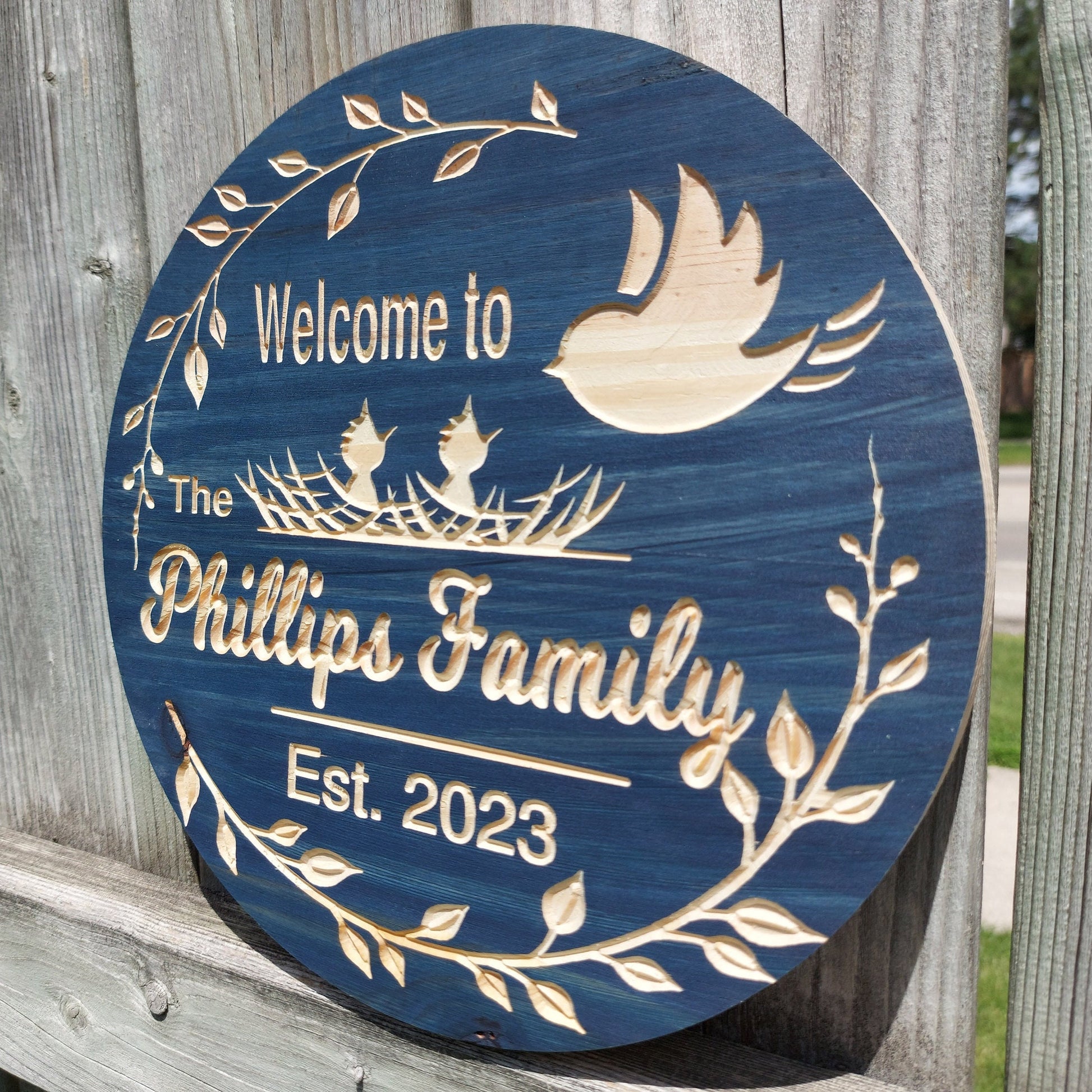 Custom Family Name Sign | Personalized Wood Sign | Wooden Family Name Sign | Custom Engraved Wood Sign | Wood Sign
