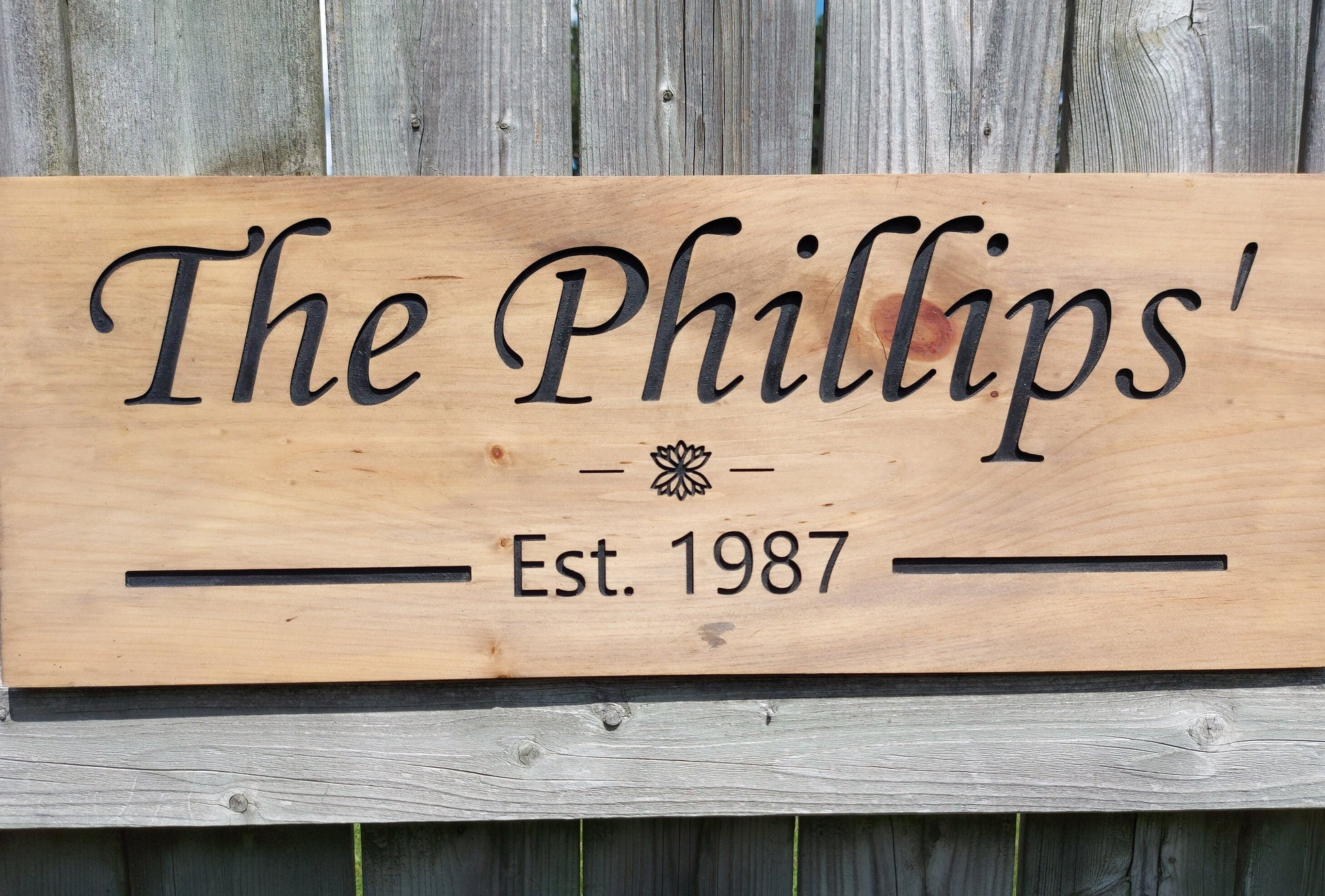 Personalized Family Name Sign | Custom Engraved Family Name Sign | Wood Carved Sign | Wooden Sign |  Mother's Day | Home Wall Art