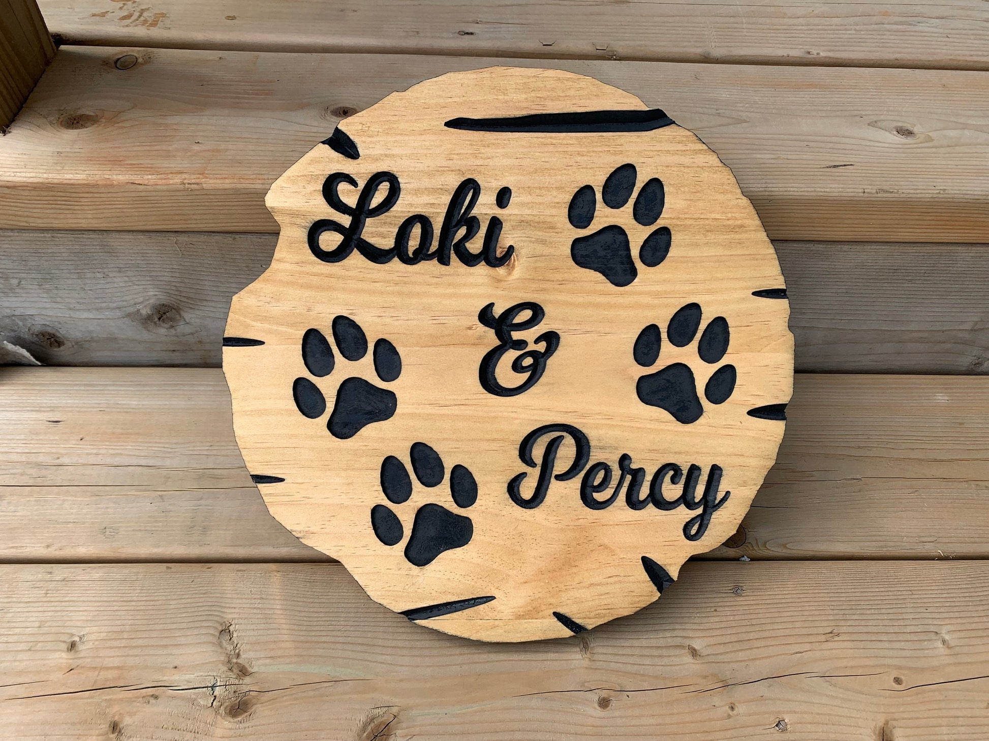 Custom Wooden Dog Memorial Sign – Pet Loss Gift, Dog Tribute, Personalized Name Sign, Rustic Pet Memorial, Dog Remembrance Decor, Custom Paw