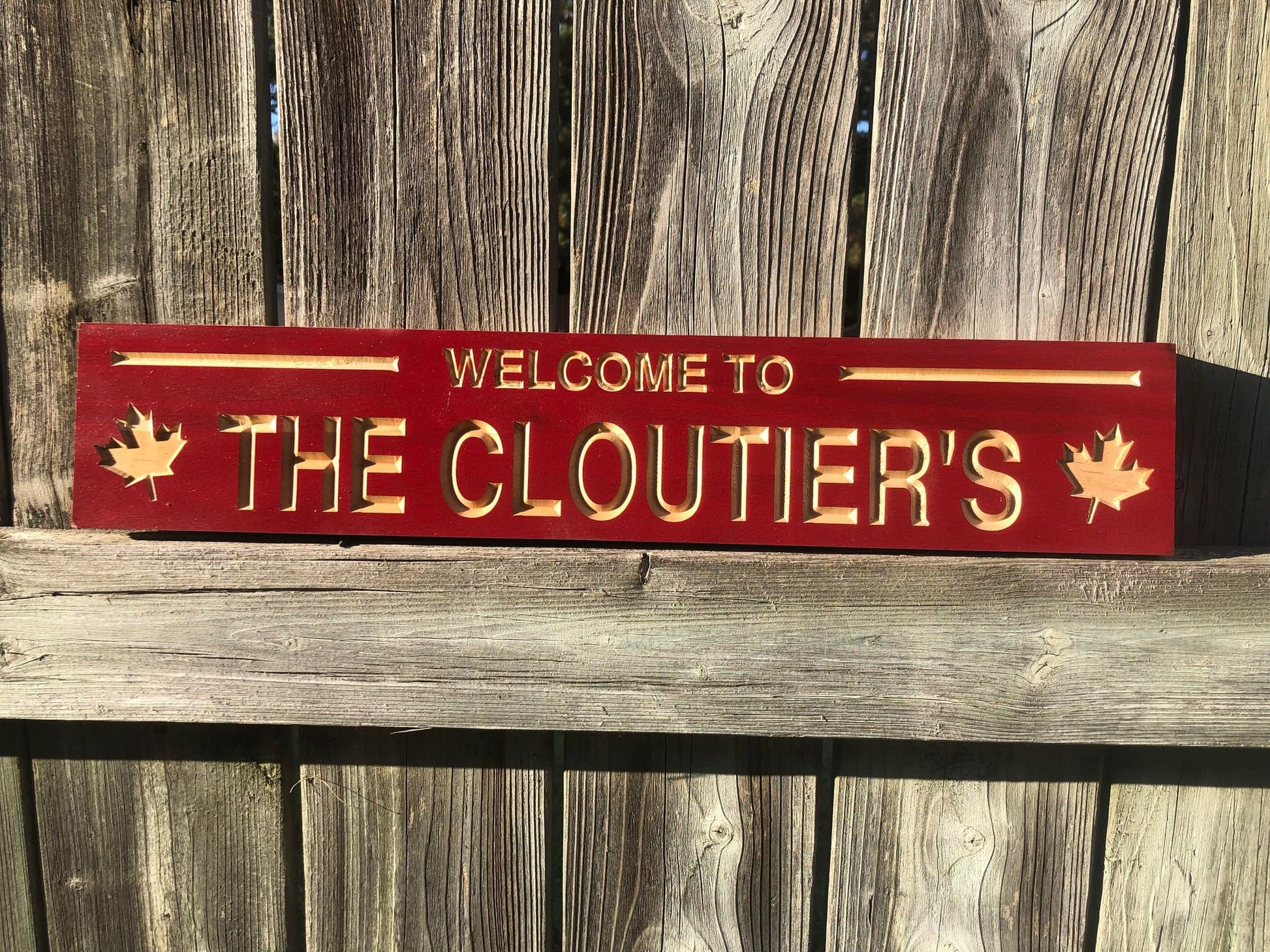 Personalized Last Name Sign | Custom family Name Sign | Personalized Trail Sign | Trail Sign | Wood Sign | Lake Sign | Canadian Sign