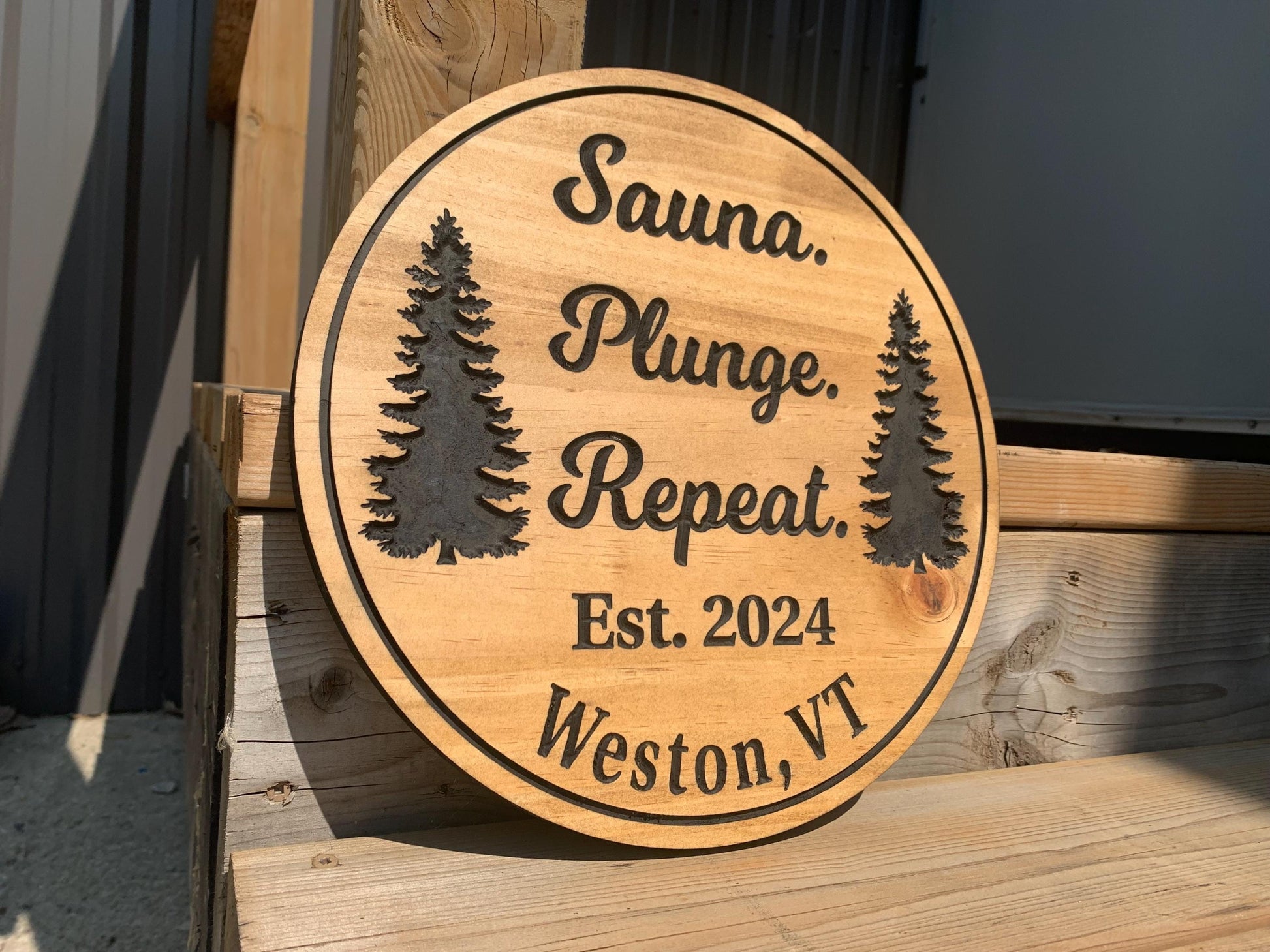 Custom  Cottage Sign | Personalized Wood Sign | Wooden Lakehouse Sign | Custom Sauna Sign | Business Logo | Personalized Sign