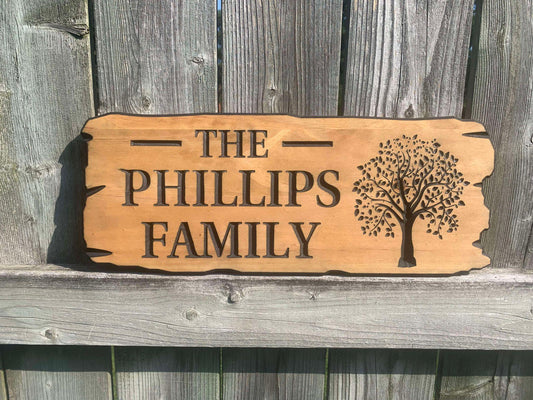 Custom Wood Sign – Family Name Sign, Last Name Wooden Sign, Personalized Home Wall Decor, Wedding, Anniversary, Housewarming Gift