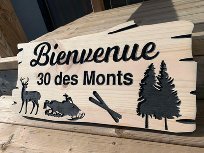 Wood Cottage Sign | Custom Cottage Sign | Wood Cottage Sign | Anniversary Gift | Welcome Sign | Rustic Cottage Sign | Engraved Sign