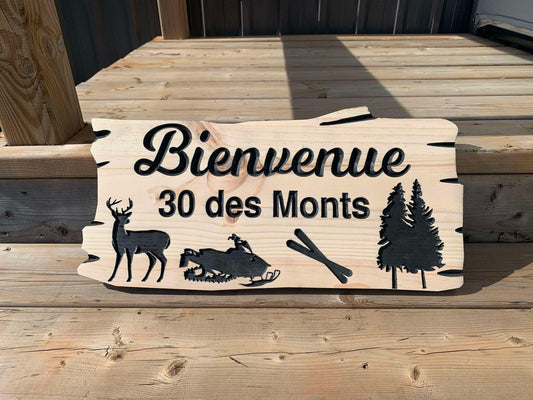 Wood Cottage Sign | Custom Cottage Sign | Wood Cottage Sign | Anniversary Gift | Welcome Sign | Rustic Cottage Sign | Engraved Sign