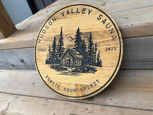 Custom Logo Sign | Personalized Wood Sign | Custom Wall Art | Living Room Decor