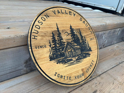Custom Logo Sign | Personalized Wood Sign | Custom Wall Art | Living Room Decor