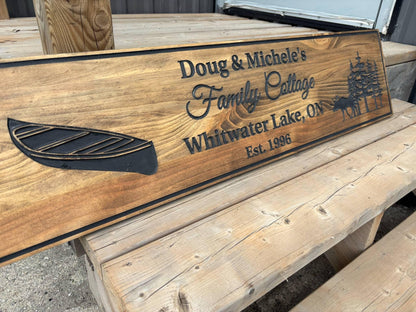 Family Name Lakehouse sign, Rustic outdoor sign, Lodge Sign, Personalized Family Sign, Custom Wooden Sign, Wilderness Sign, Personal Gift