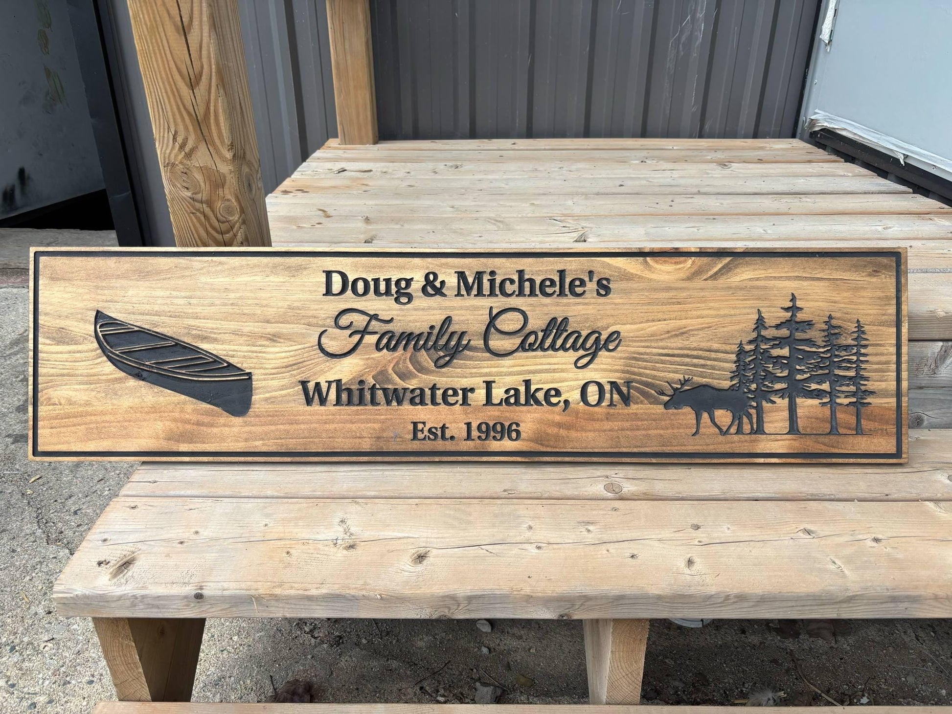 Family Name Lakehouse sign, Rustic outdoor sign, Lodge Sign, Personalized Family Sign, Custom Wooden Sign, Wilderness Sign, Personal Gift