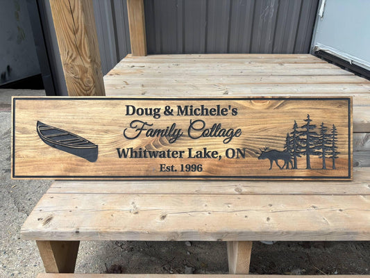 Family Name Lakehouse sign, Rustic outdoor sign, Lodge Sign, Personalized Family Sign, Custom Wooden Sign, Wilderness Sign, Personal Gift