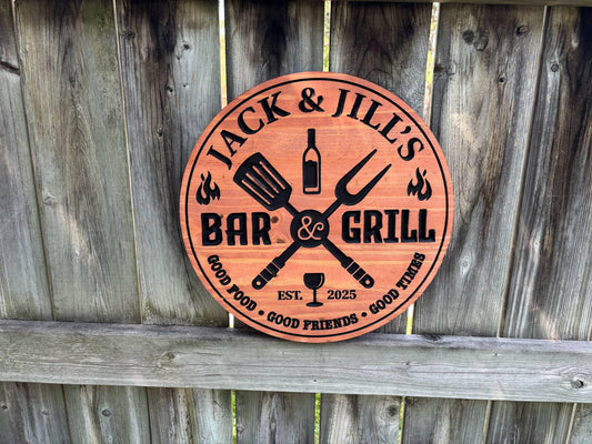 Custom Wood Bar Sign – Engraved Pub Quote, Rustic Whiskey & Bourbon Bar Decor, Speakeasy or Tavern Wall Plaque