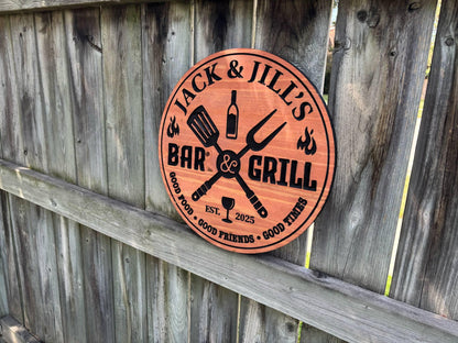 Custom Wood Bar Sign – Engraved Pub Quote, Rustic Whiskey & Bourbon Bar Decor, Speakeasy or Tavern Wall Plaque